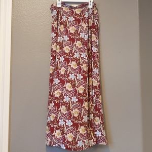 floral maxi skirt